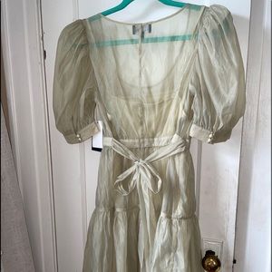 Danielle Bernstein , sea foam dress